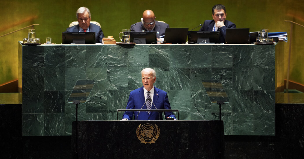 Biden, in U.N. Speech, Calls for Action on Ukraine and Other Crises
